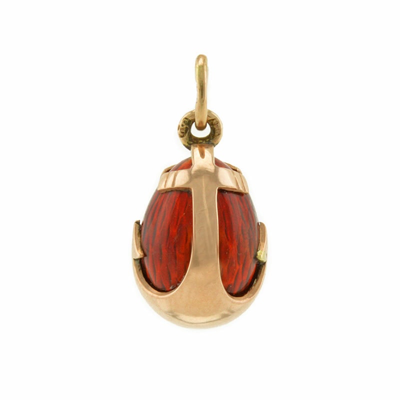 Faberge Gold Pendant Egg