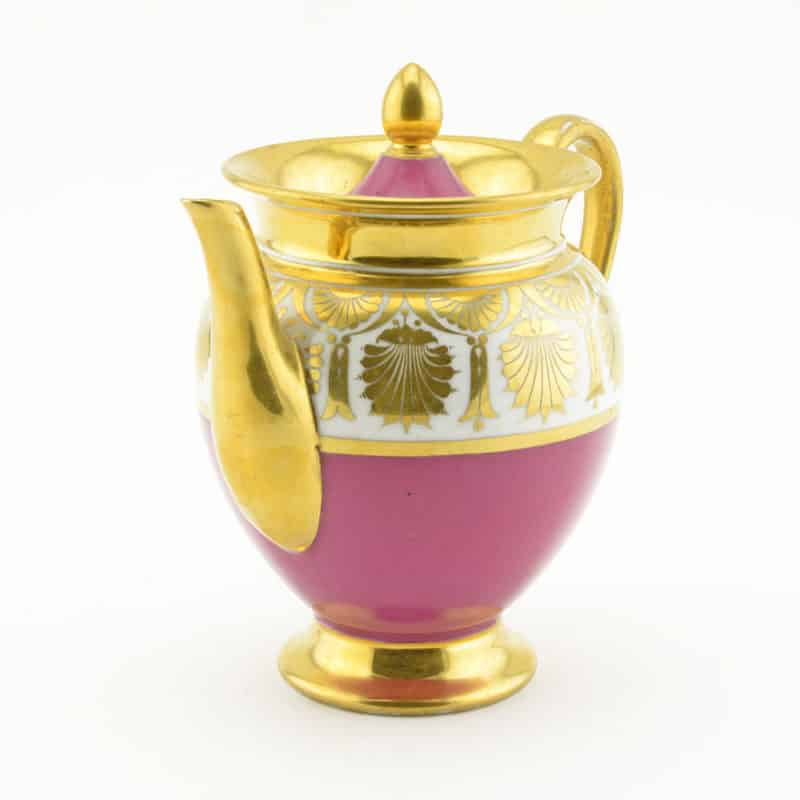 A Russian porcelain-pink ground tea set, circa 1820 - Image 3