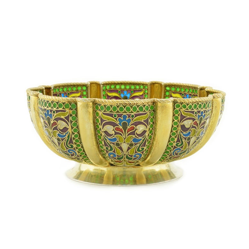 Ivan Khlebnikov Plique-a-jour Enamel Bowl