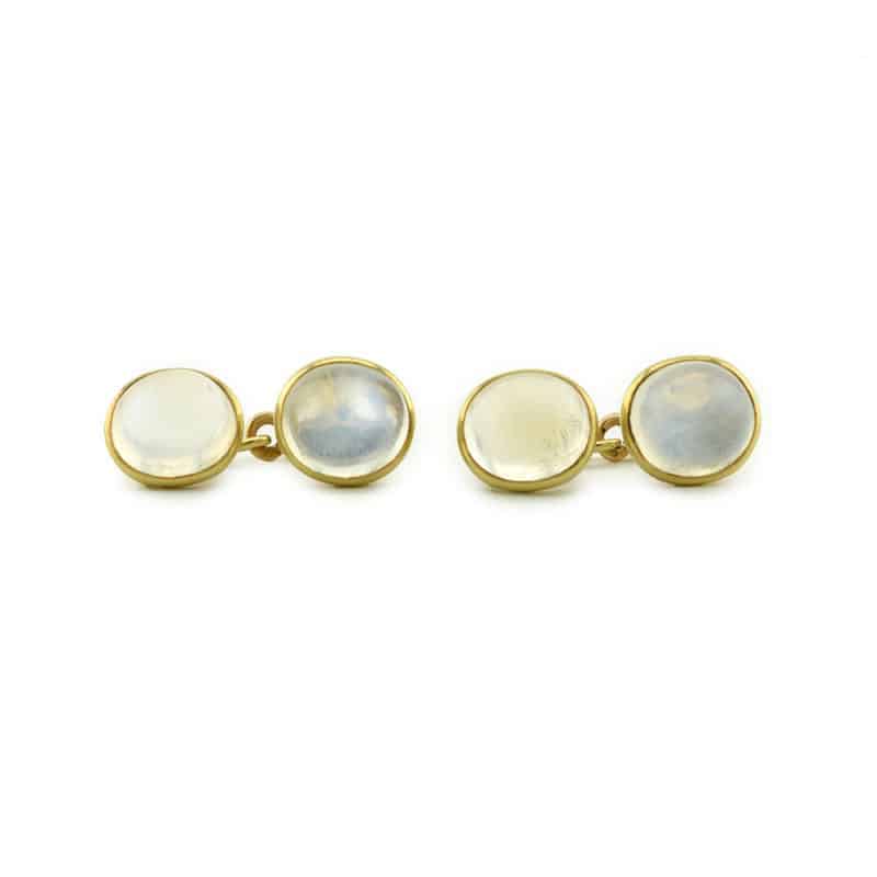 Russian Grand Duke Peter Nikolaevich Cufflinks - Moonstones
