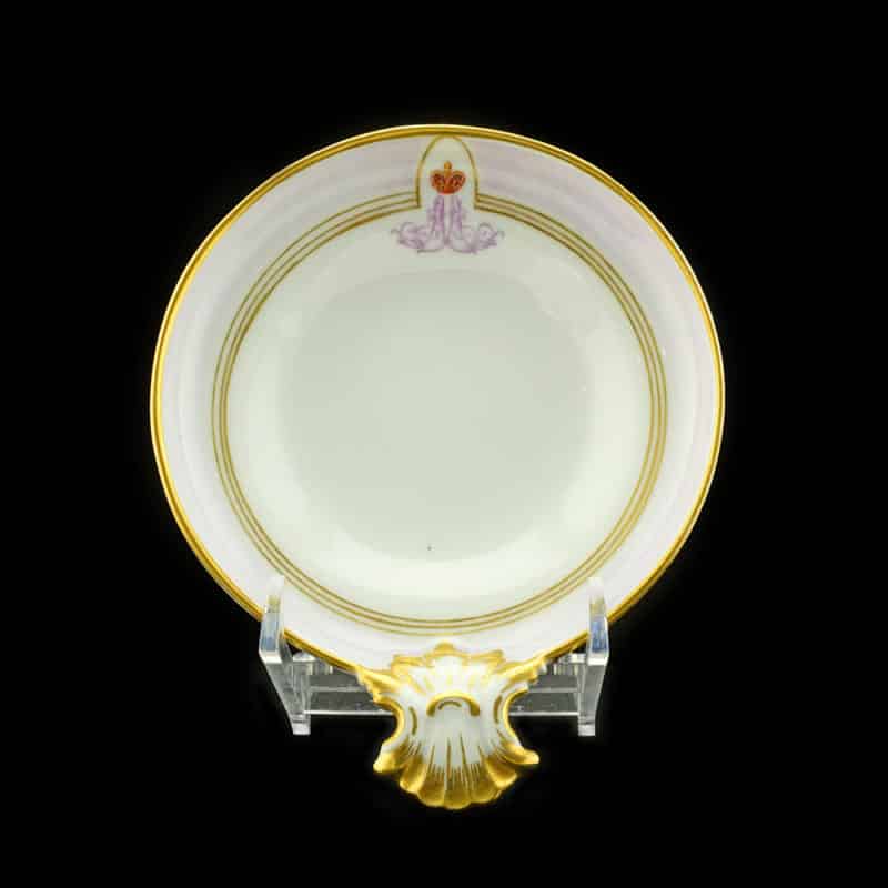 Russian Porcelain Oyster Dish From The Service of Grand Duke Alexander Alexandrovich