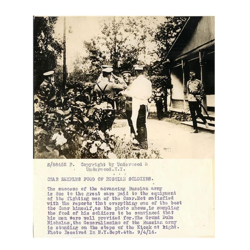 Original Press Release Photograph of Tsar Nicholas II