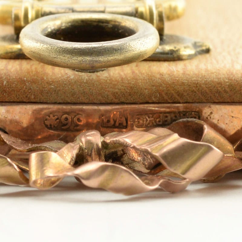 A Fabergé gold, silver gilt, & guilloché enamel photograph frame - Image 5