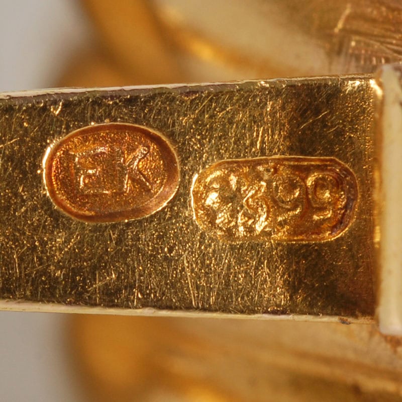 Fabergé Erik Kollin gold charka with coins - Image 11